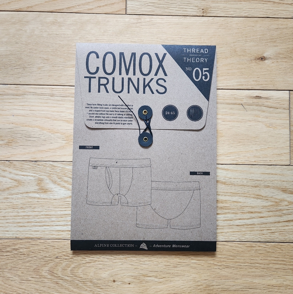 Thread Theory Mens Comox Trunks Sewing Pattern - NWT
